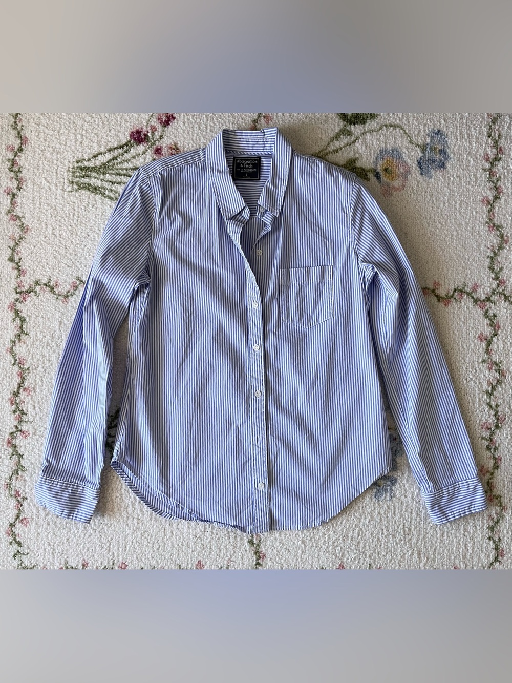 Abercrombie Blue Striped Shirt